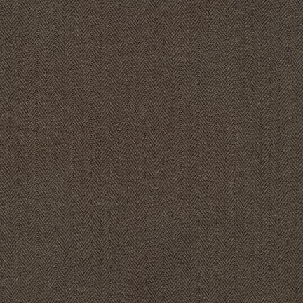 Robert Kaufman-Shetland Flannel, Walnut Herringbone-fabric-gather here online