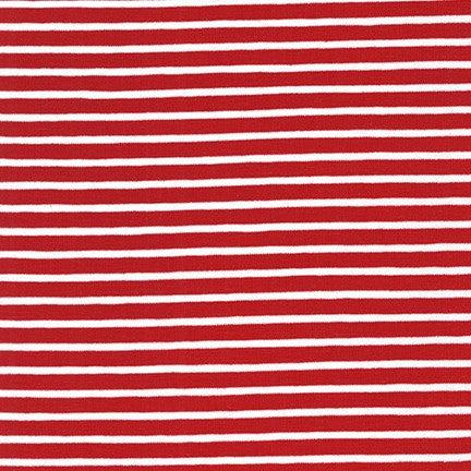 Robert Kaufman-Harbor Stripe Jersey Red-fabric-gather here online