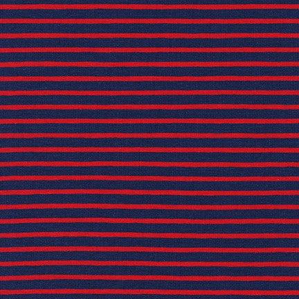 Robert Kaufman-Harbor Stripe Jersey Regatta-fabric-gather here online