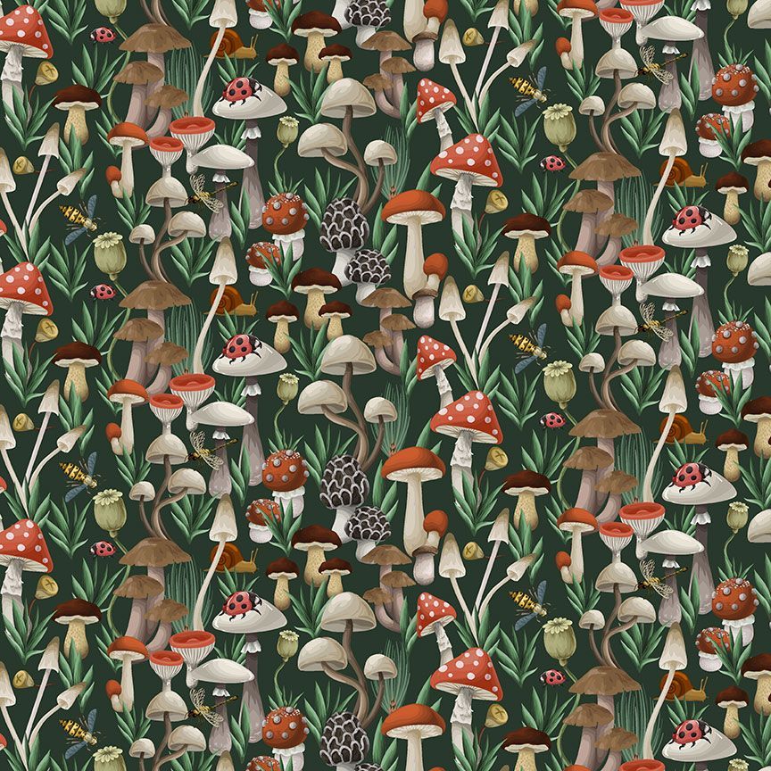 Dear Stella-The Fungi Kingdom Forest-fabric-gather here online