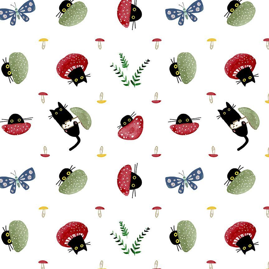 Dear Stella-Feline Funguys-fabric-gather here online
