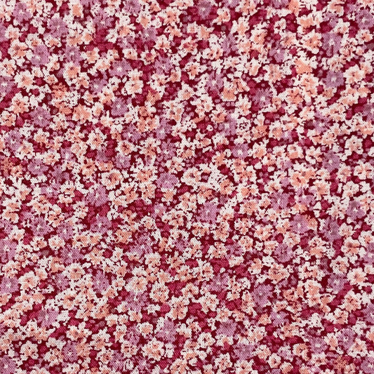 Sevenberry-Tiny Cluster Floral Pink on Cotton Lawn-fabric-gather here online