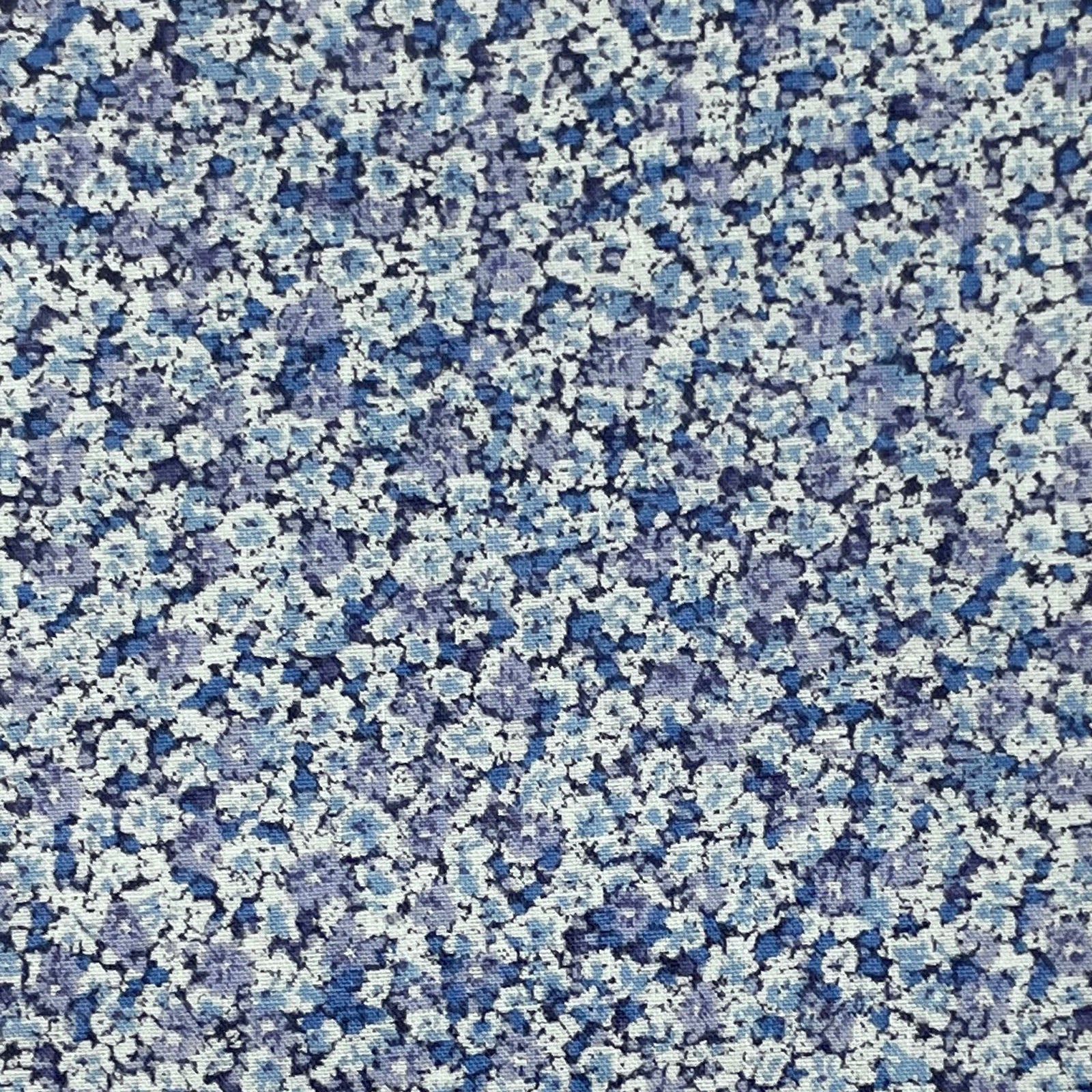 Sevenberry-Tiny Cluster Floral Blue on Cotton Lawn-fabric-gather here online