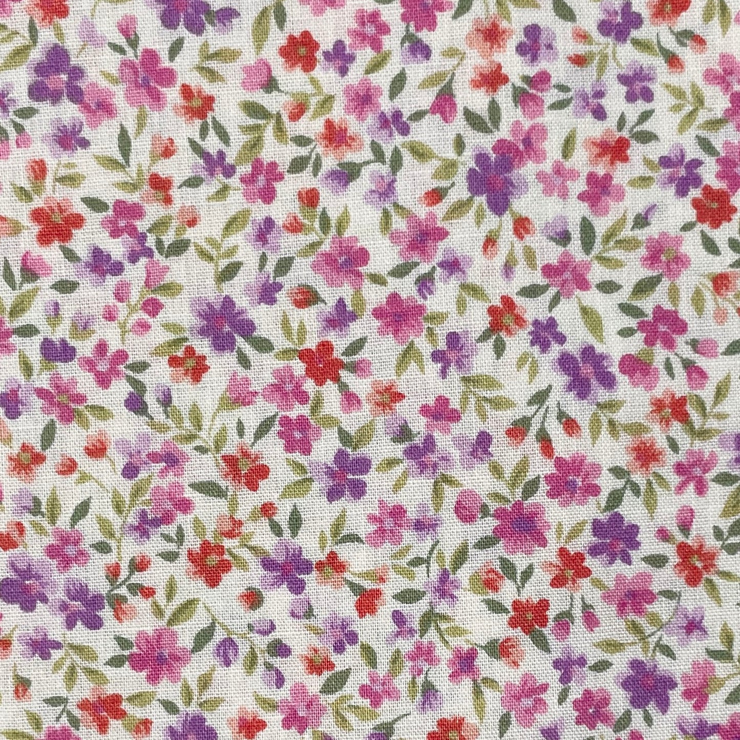 Sevenberry-Vine Floral Pink/Purple on Cotton Lawn-fabric-gather here online