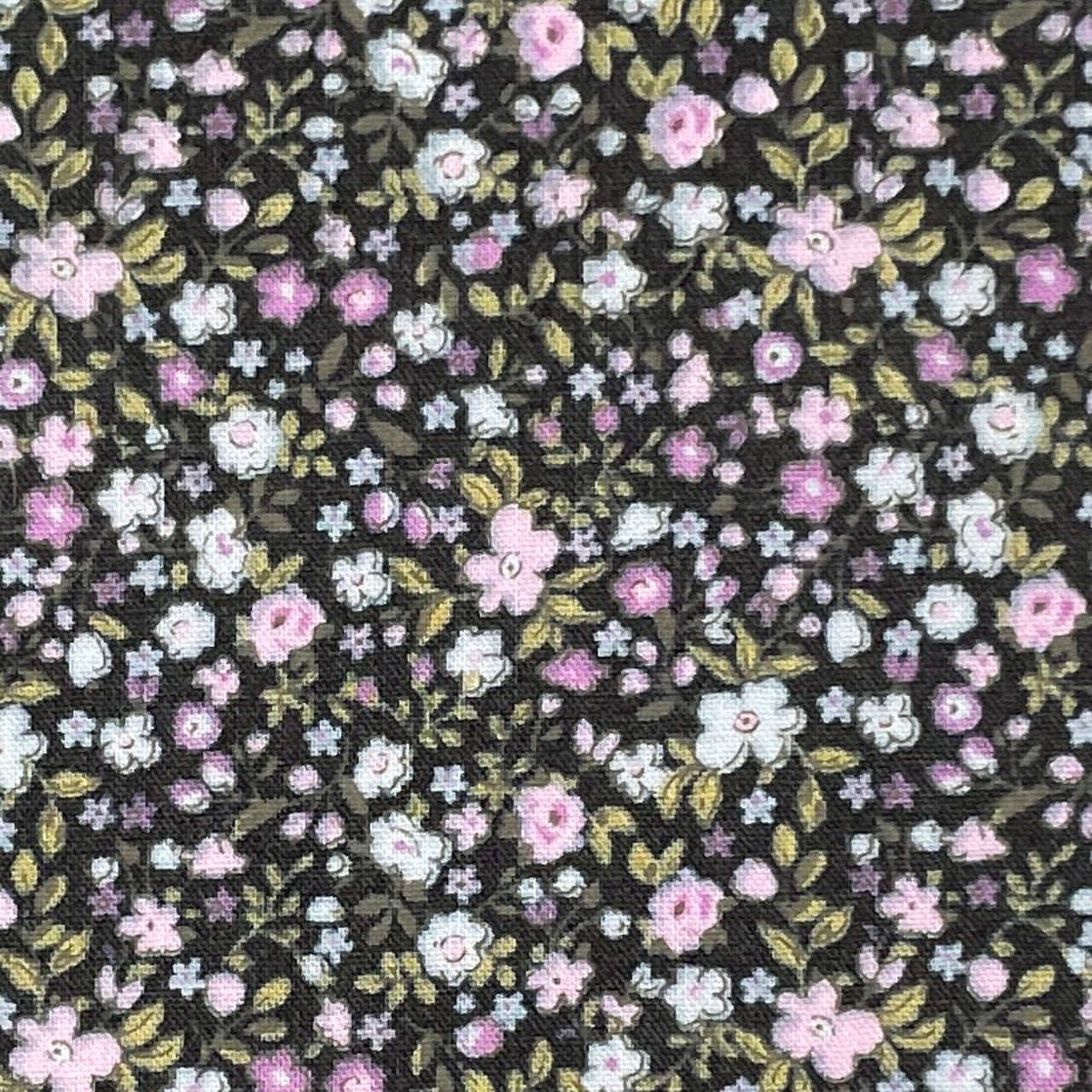 Tiny Purple Floral Phantom on Cotton Lawn