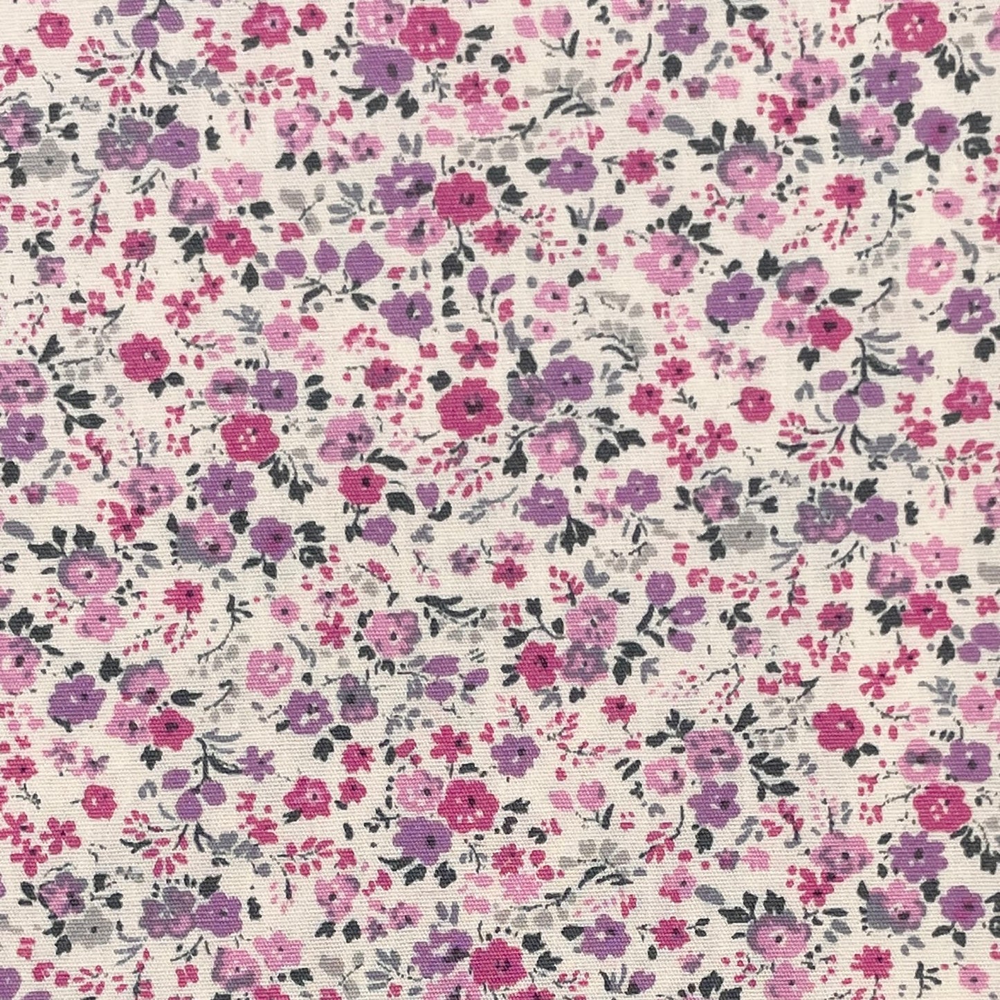 Sevenberry-Petite Floral Pink on Cotton Lawn-fabric-gather here online