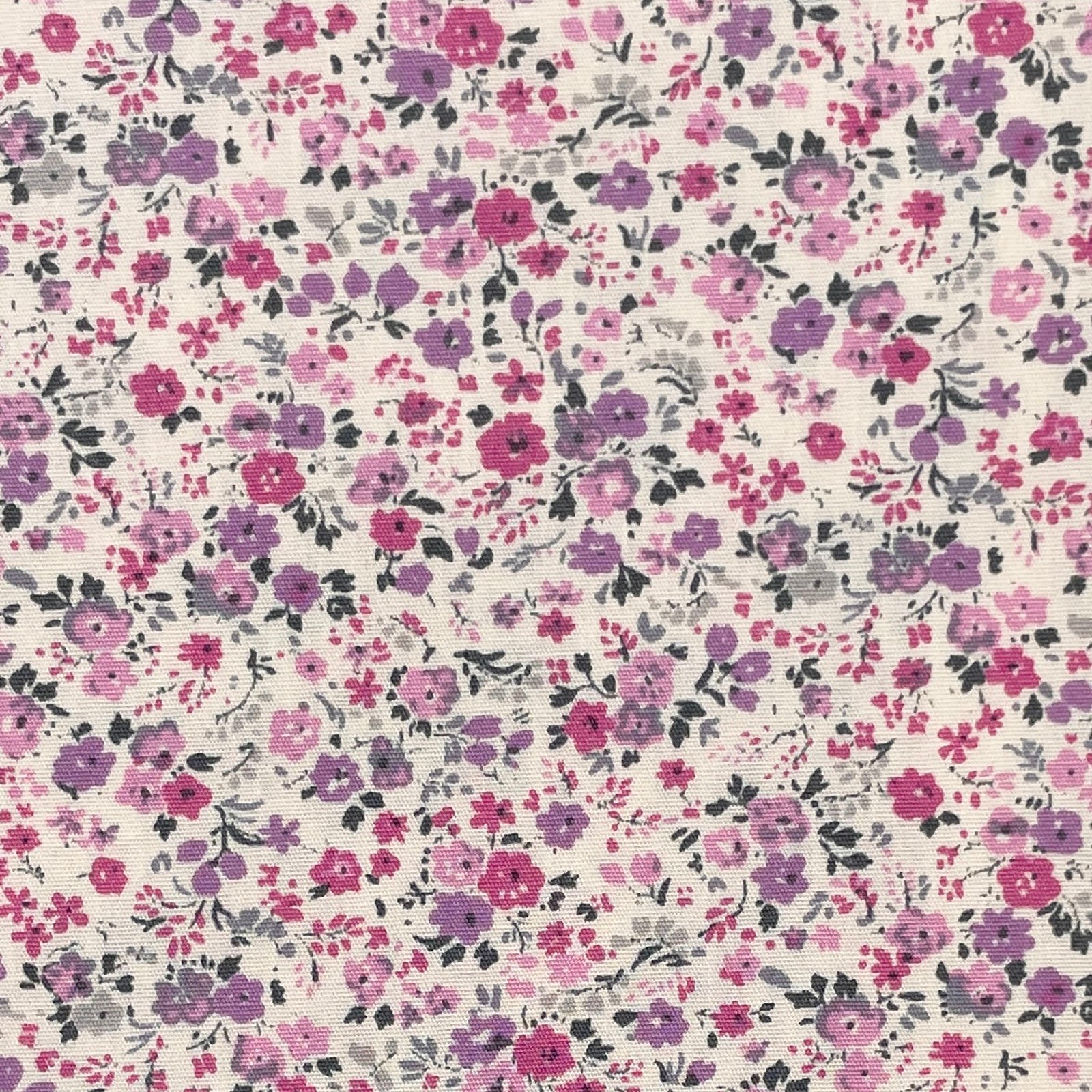 Sevenberry-Petite Floral Pink on Cotton Lawn-fabric-gather here online