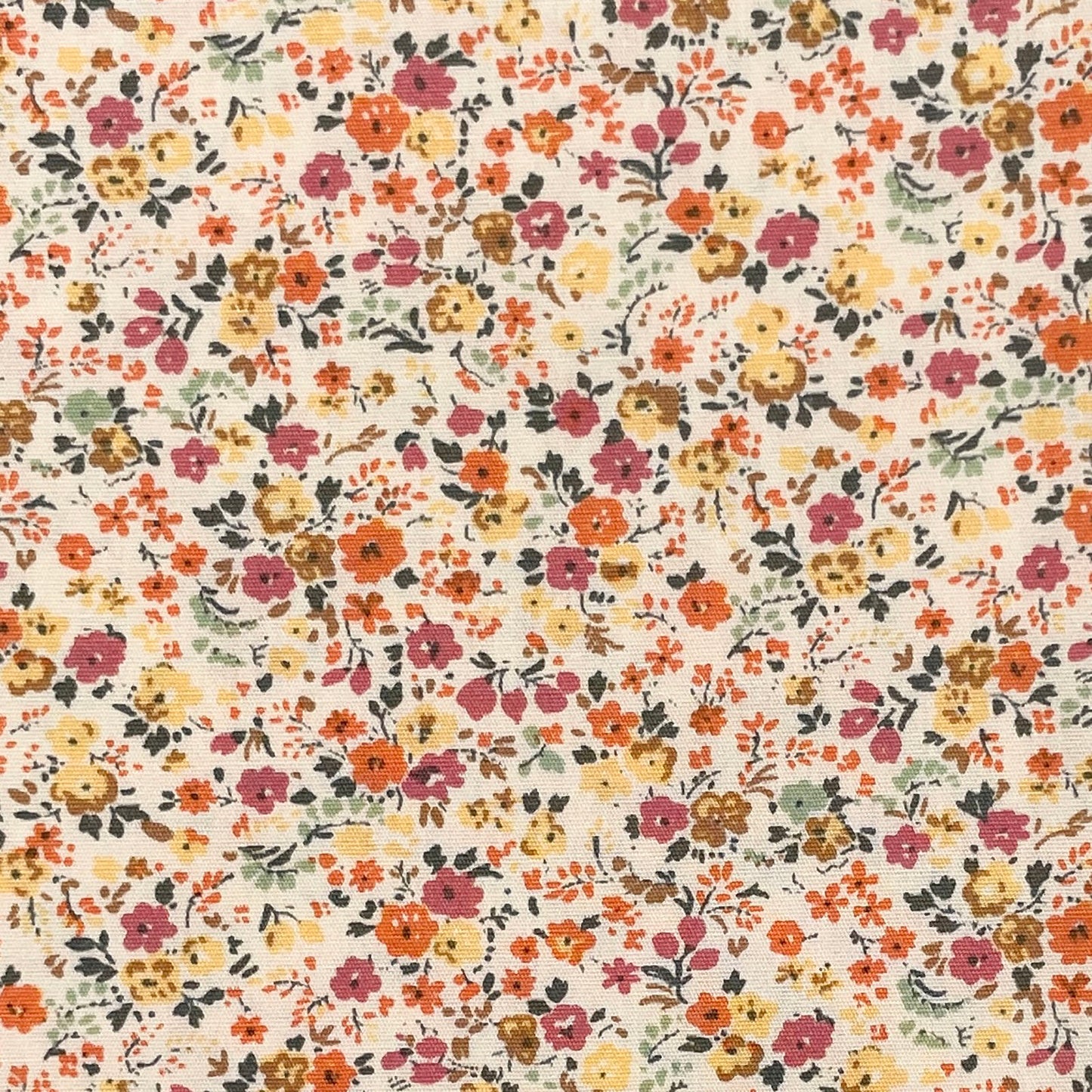 Sevenberry-Petite Floral Yellow on Cotton Lawn-fabric-gather here online