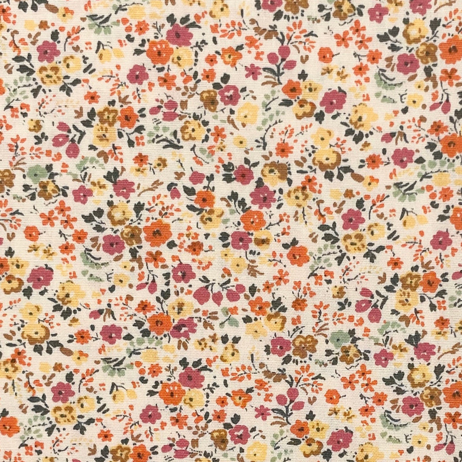 Sevenberry-Petite Floral Yellow on Cotton Lawn-fabric-gather here online