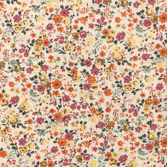 Sevenberry-Petite Floral Yellow on Cotton Lawn-fabric-gather here online