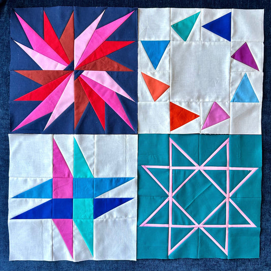 gather here classes-Quilt Block Sampler Social - 4 sessions-class-gather here online