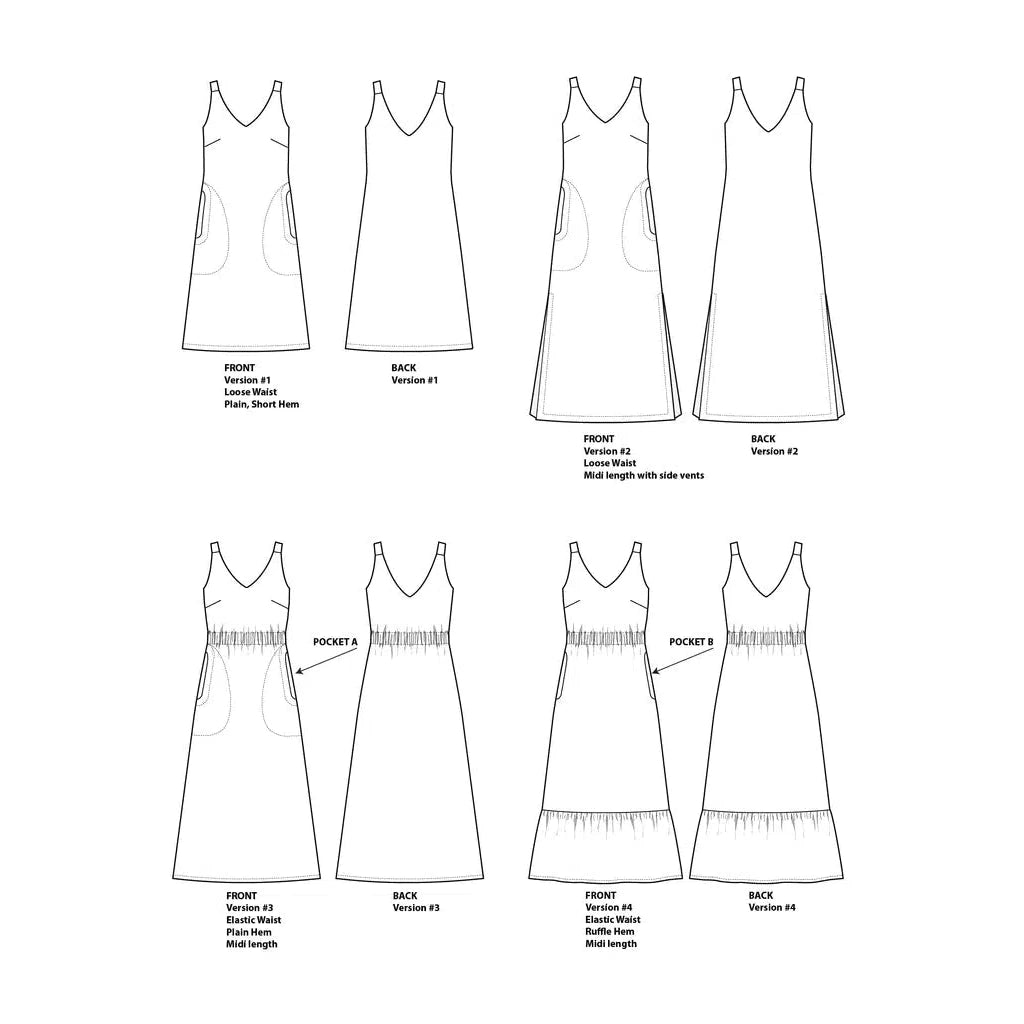 Sew House Seven-Sauvie Sundress Pattern-sewing pattern-gather here online