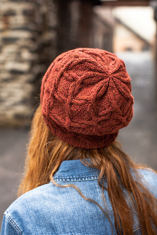 gather here classes-Scrollwork Hat or Cowl Cable Knit-class-gather here online