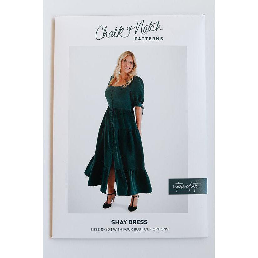 Chalk & Notch-Shay Dress Pattern-sewing pattern-gather here online