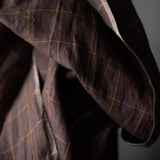 Merchant & Mills-Sophia Plum Laundered Linen-fabric-gather here online
