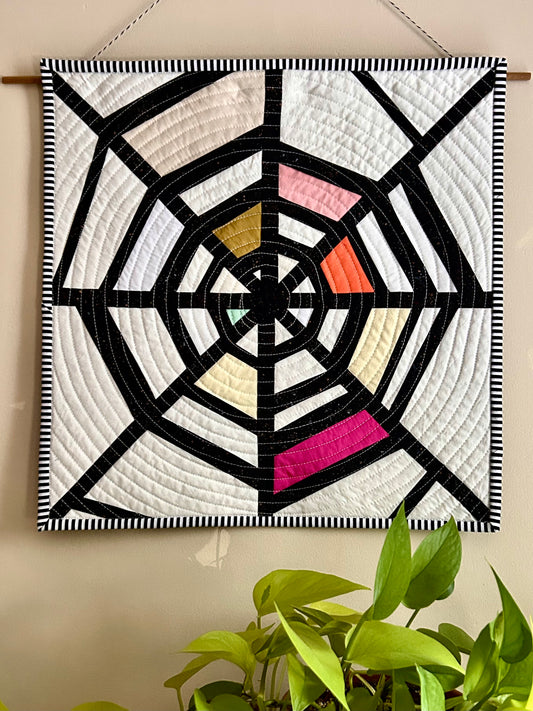 gather here classes-Spider Web Mini Quilt - 2 sessions-class-gather here online