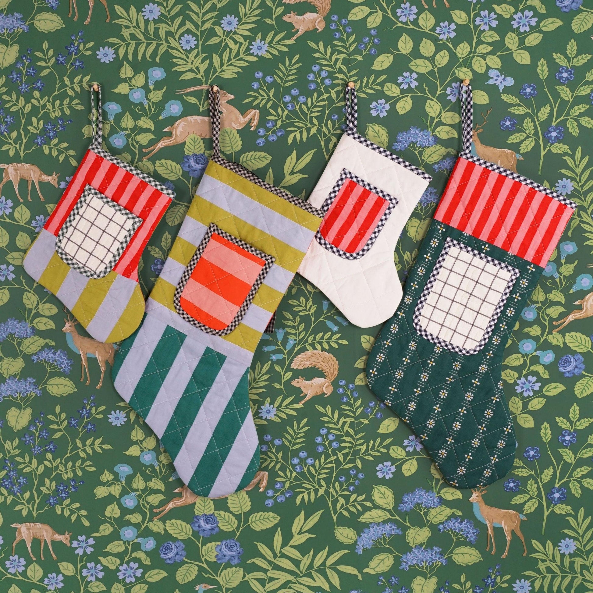 Matchy Matchy Sewing Club-Quilted Pocket Stocking Pattern - PDF DOWNLOAD-sewing pattern-gather here online
