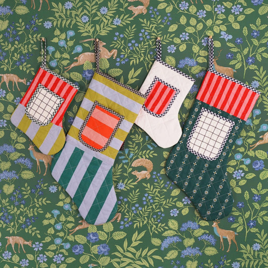 Matchy Matchy Sewing Club-Quilted Pocket Stocking Pattern - PDF DOWNLOAD-sewing pattern-gather here online