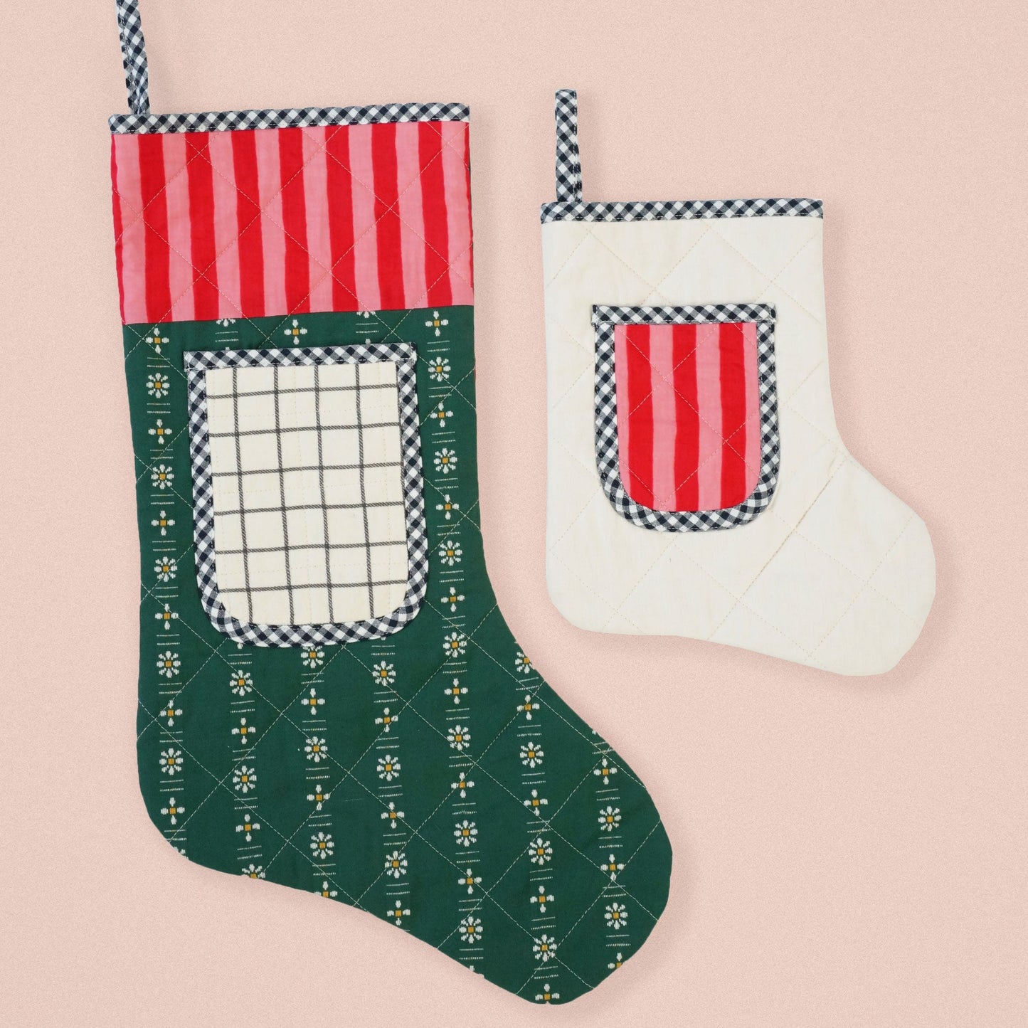 Matchy Matchy Sewing Club-Quilted Pocket Stocking Pattern - PDF DOWNLOAD-sewing pattern-gather here online