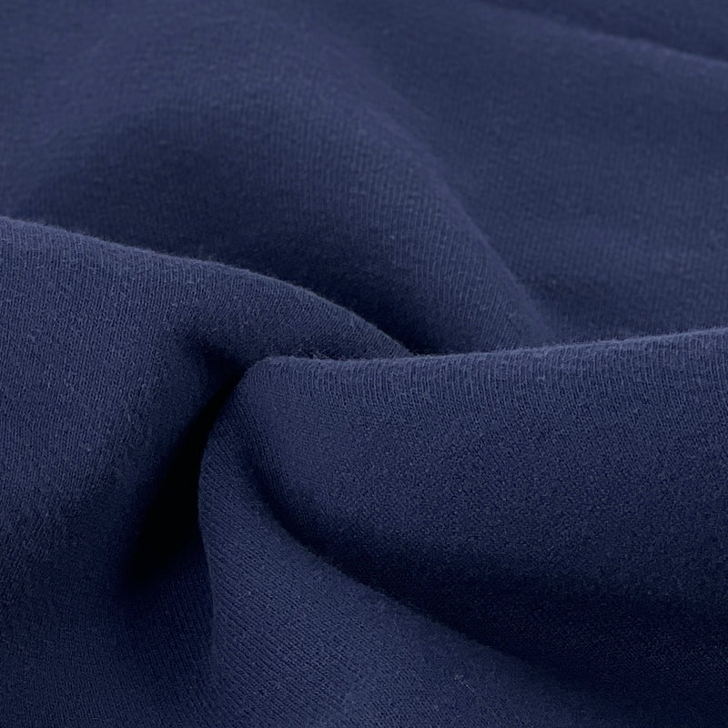 gather here-14oz Cotton/Poly Sweatshirt Fleece - Navy-fabric-gather here online