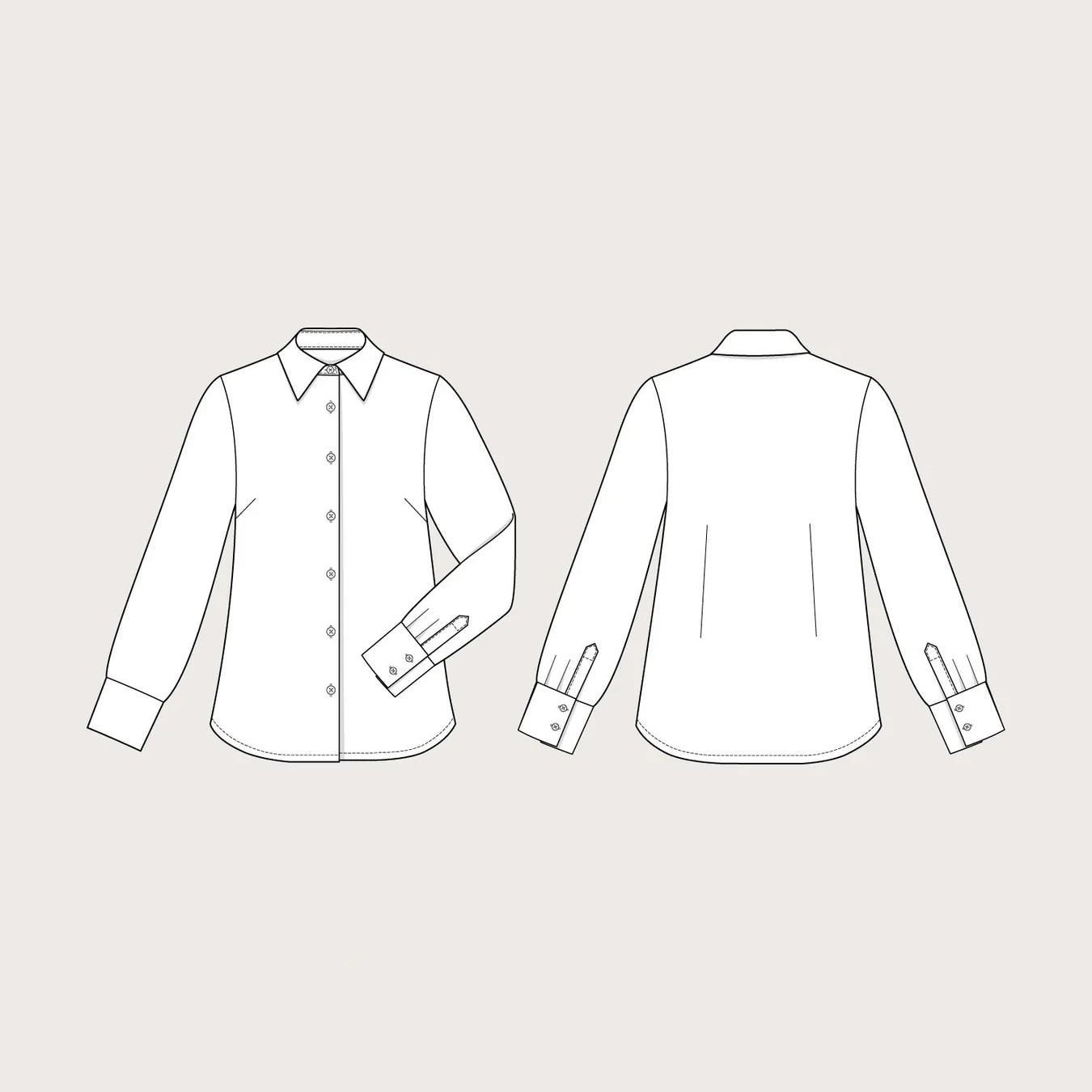 Assembly Line-Classic Shirt Pattern-sewing pattern-gather here online