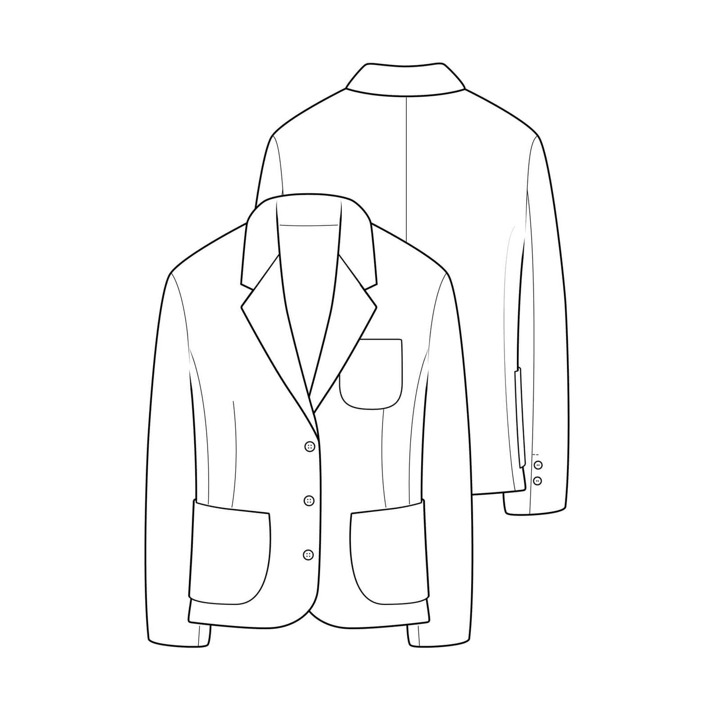 The Maker's Atelier-The Blazer Pattern - PDF DOWNLOAD-sewing pattern-gather here online