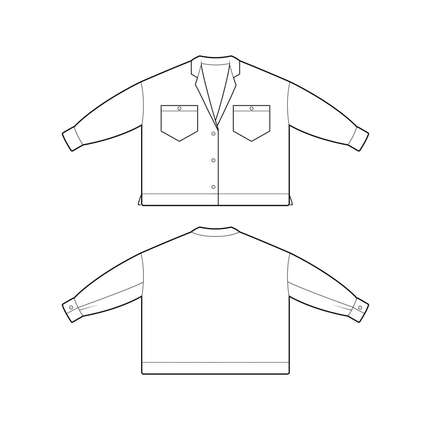 The Maker's Atelier-The Lounge Shirt Pattern - PDF DOWNLOAD-sewing pattern-gather here online