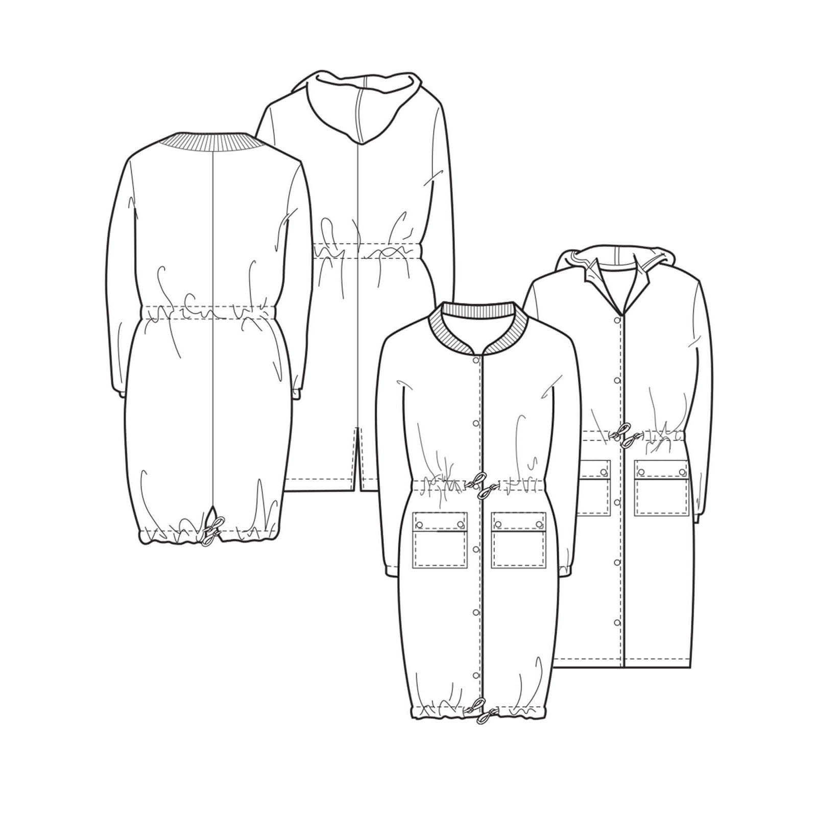 The Maker's Atelier-The Utility Coat Pattern - PDF DOWNLOAD-sewing pattern-gather here online