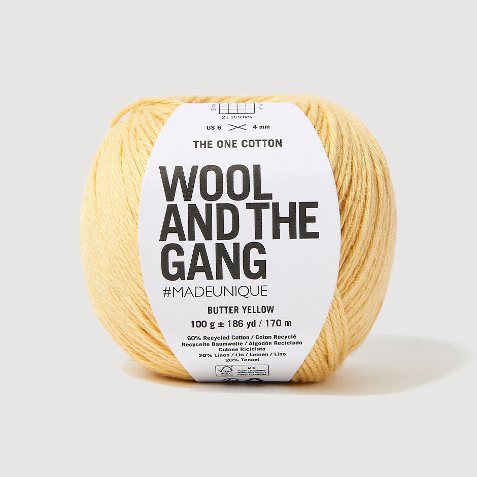 Wool and the Gang-The One Cotton-yarn-Butter Yellow-gather here online