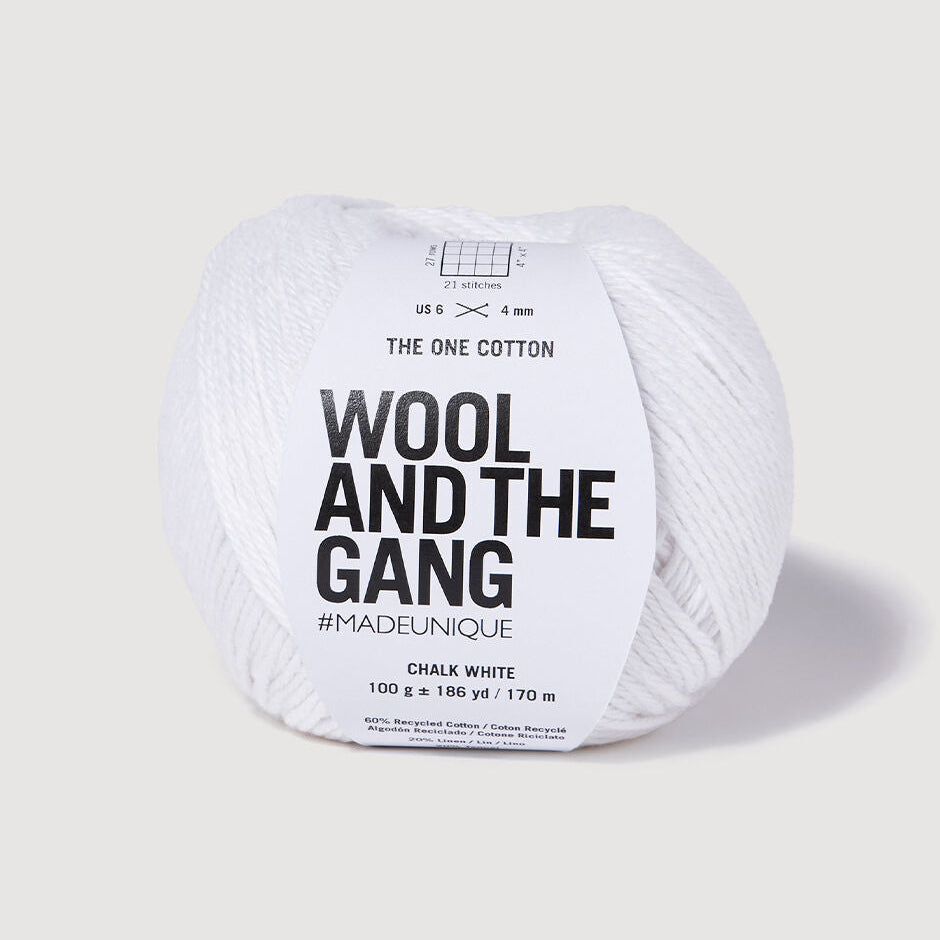 Wool and the Gang-The One Cotton-yarn-Chalk White-gather here online
