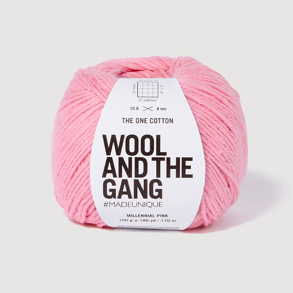 Wool and the Gang-The One Cotton-yarn-Millenial Pink-gather here online