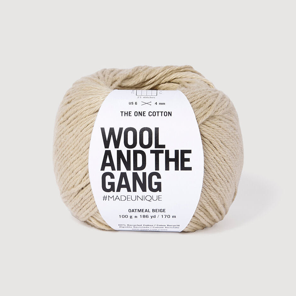 Wool and the Gang-The One Cotton-yarn-Oatmeal Beige-gather here online