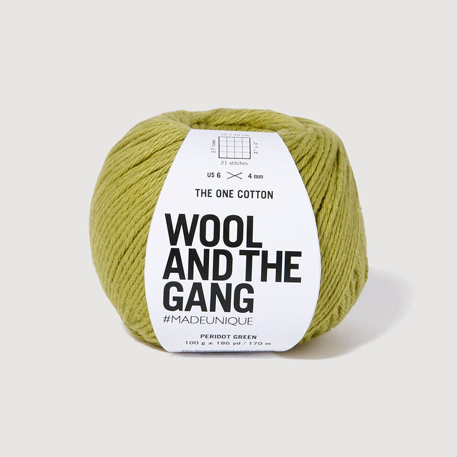Wool and the Gang-The One Cotton-yarn-Peridot Green-gather here online