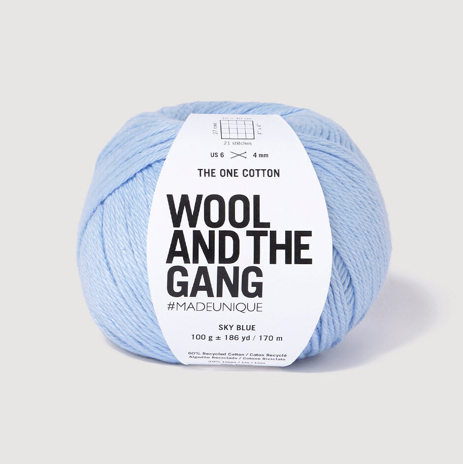 Wool and the Gang-The One Cotton-yarn-Sky Blue-gather here online