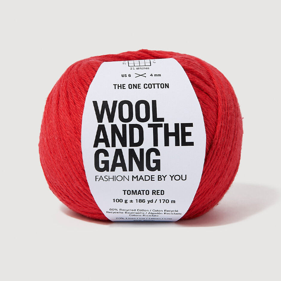 Wool and the Gang-The One Cotton-yarn-Tomato Red-gather here online