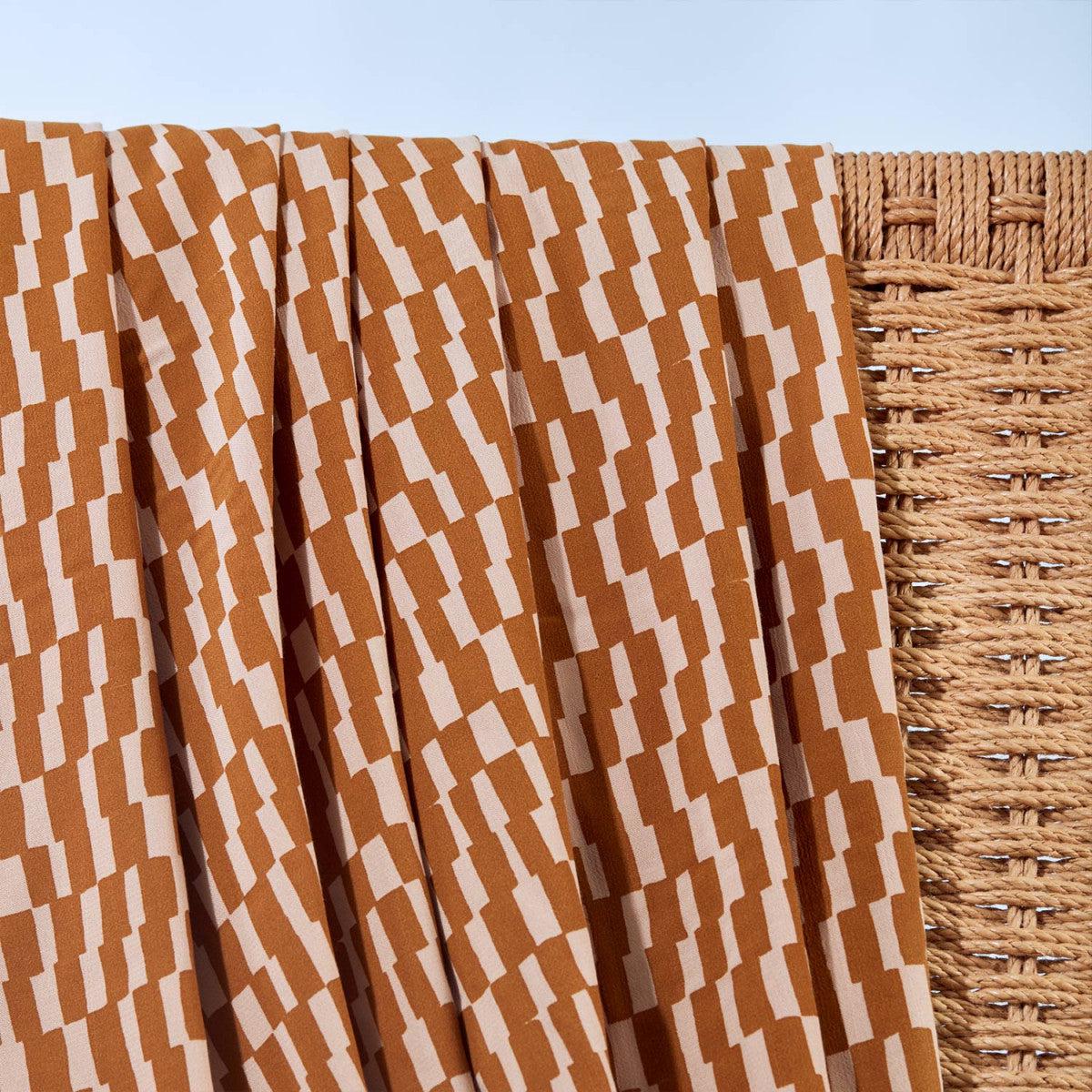 Atelier Brunette-Domino Ochre on Viscose-fabric-gather here online