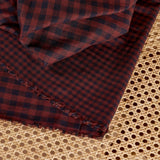 Atelier Brunette-Gingham Night Rust Double Gauze-fabric-gather here online
