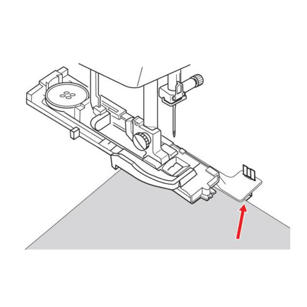 Bernette-b37/b38 Fabric-feed aid for buttonholes-sewing_machine_feet-gather here online