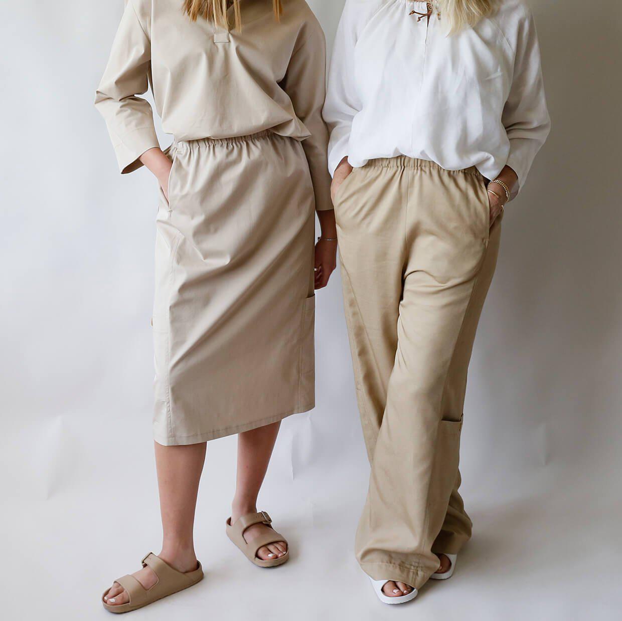 The Maker's Atelier-The Utility Pant & Skirt Pattern - PDF DOWNLOAD-sewing pattern-gather here online