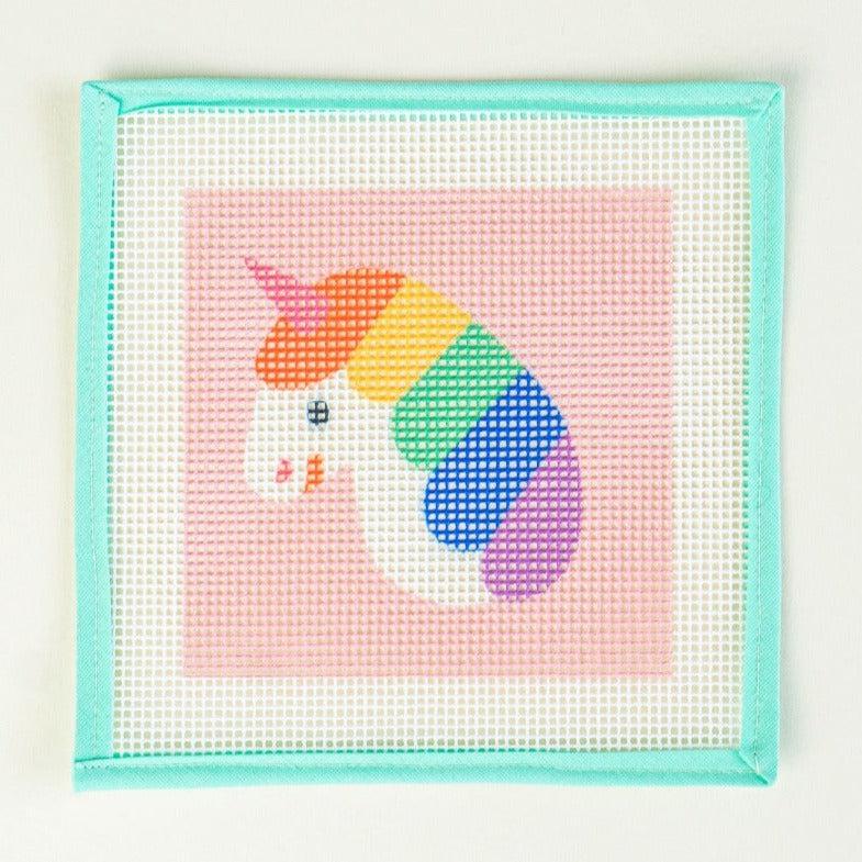 Unwind Studio-Rainbow Unicorn - Needlepoint Kit for Kids-xstitch kit-gather here online