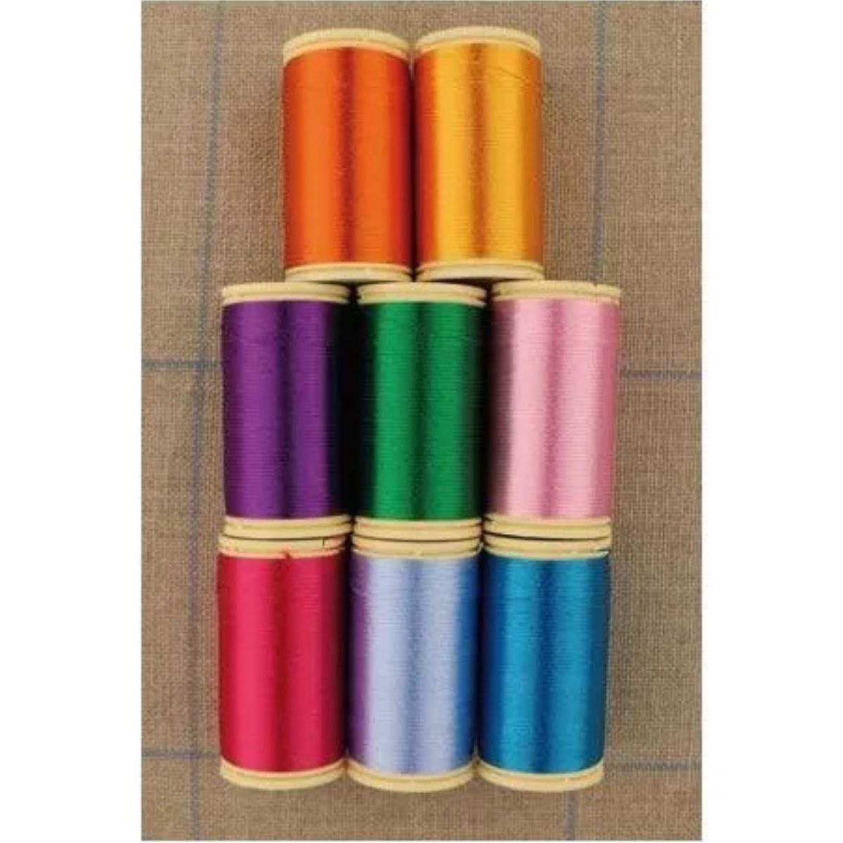 Sajou-Box of 8 Rayon Thread Spools - Bright Tones-thread-gather here online