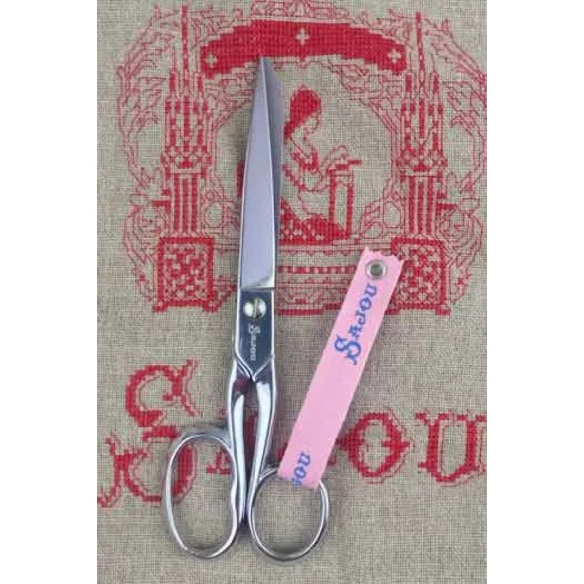 Sajou-Medium Chromed Sewing Scissors-scissors + snips-gather here online