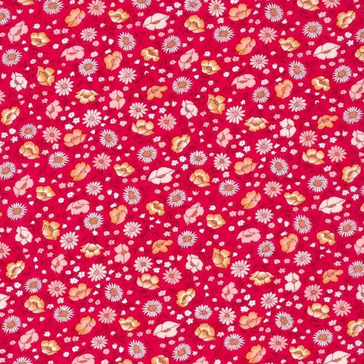 Liberty of London-Tana Lawn - Veronica Red-fabric-gather here online