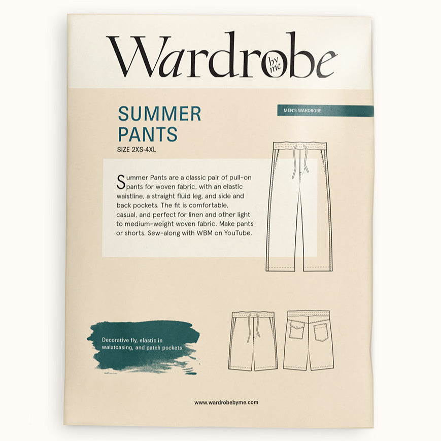 Wardrobe By Me-Summer Pants Pattern-sewing pattern-gather here online