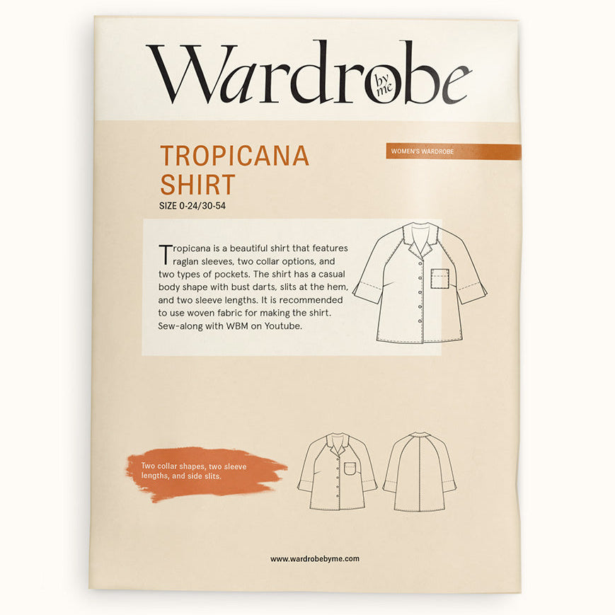Wardrobe By Me-Tropicana Shirt Pattern-sewing pattern-gather here online