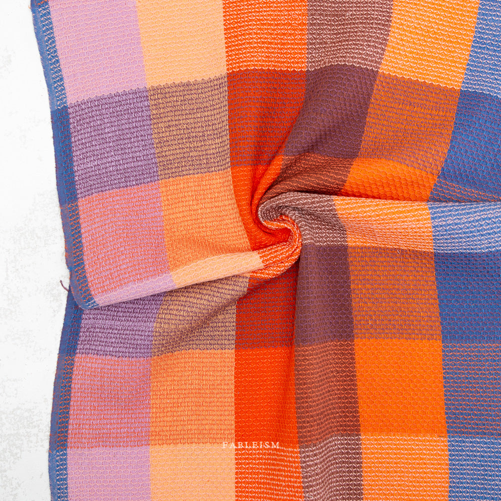 Fableism Supply Co-Waffle Happy Checkers in Sorbet-fabric-gather here online