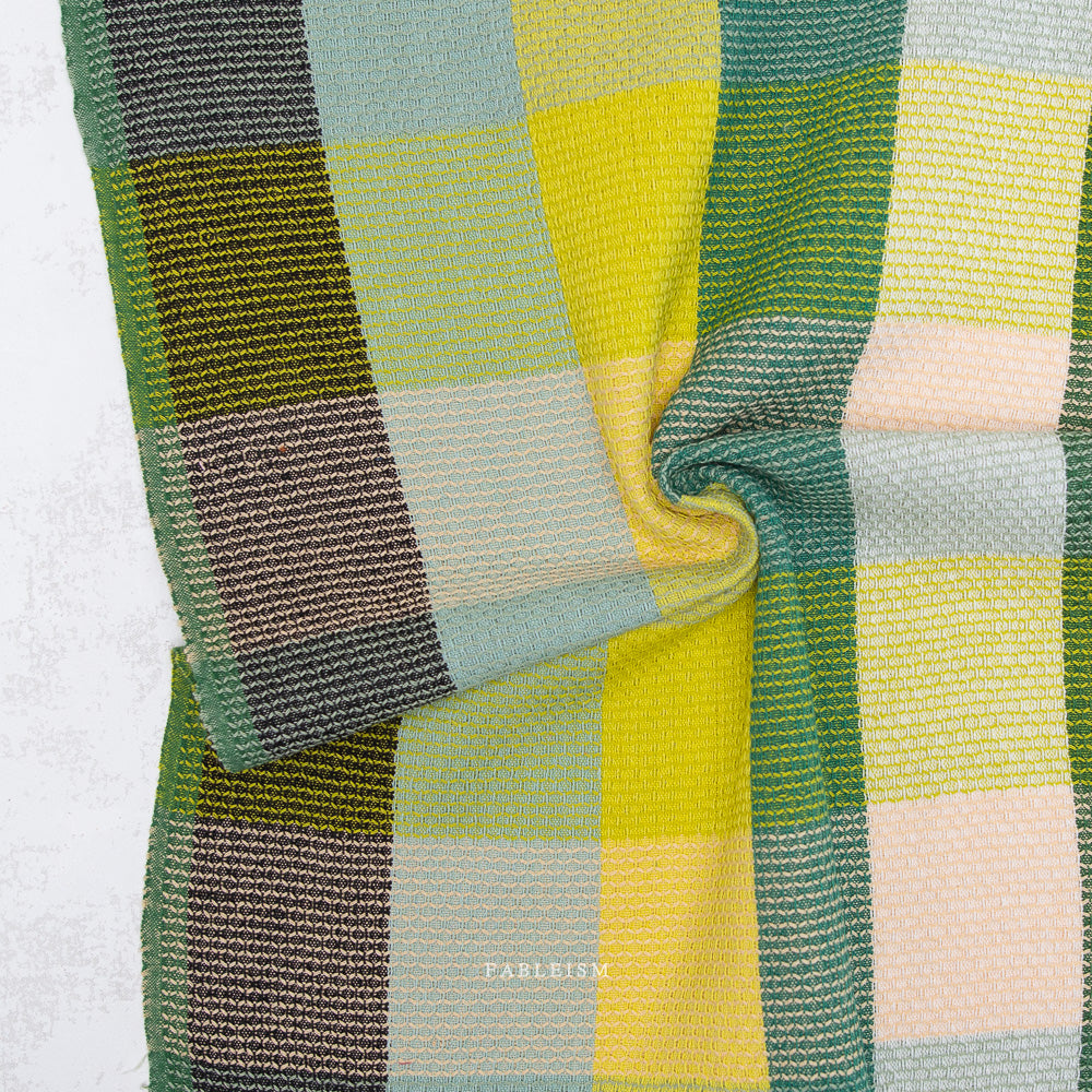 Fableism Supply Co-Waffle Happy Checkers in Limon-fabric-gather here online