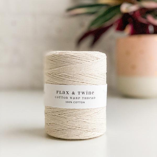 Flax & Twine-Ivory Warp Yarn-yarn-gather here online