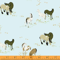 Windham Fabrics-Horse Field Sky-fabric-gather here online