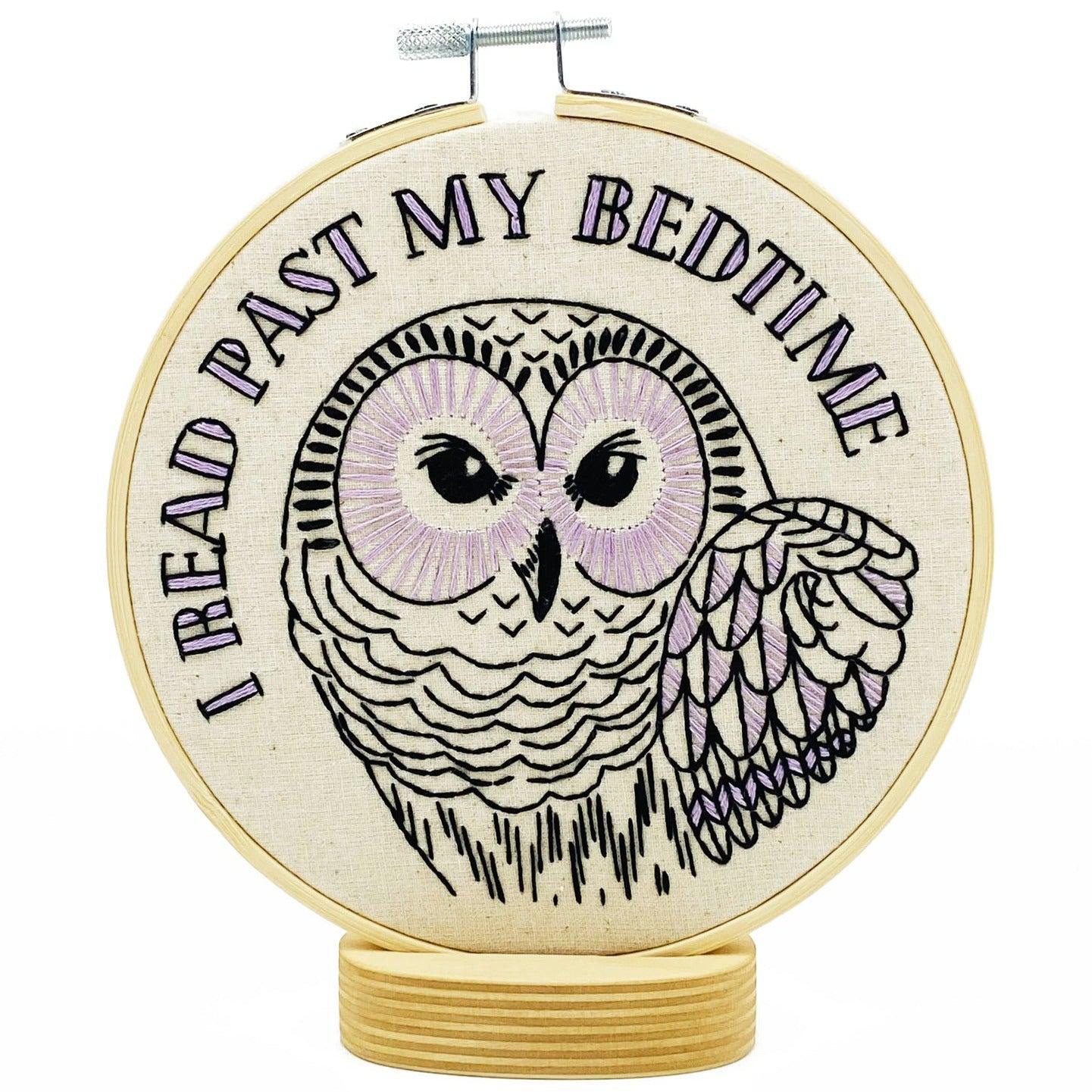 Hook, Line & Tinker-I Read Past My Bedtime Embroidery Kit-embroidery kit-gather here online